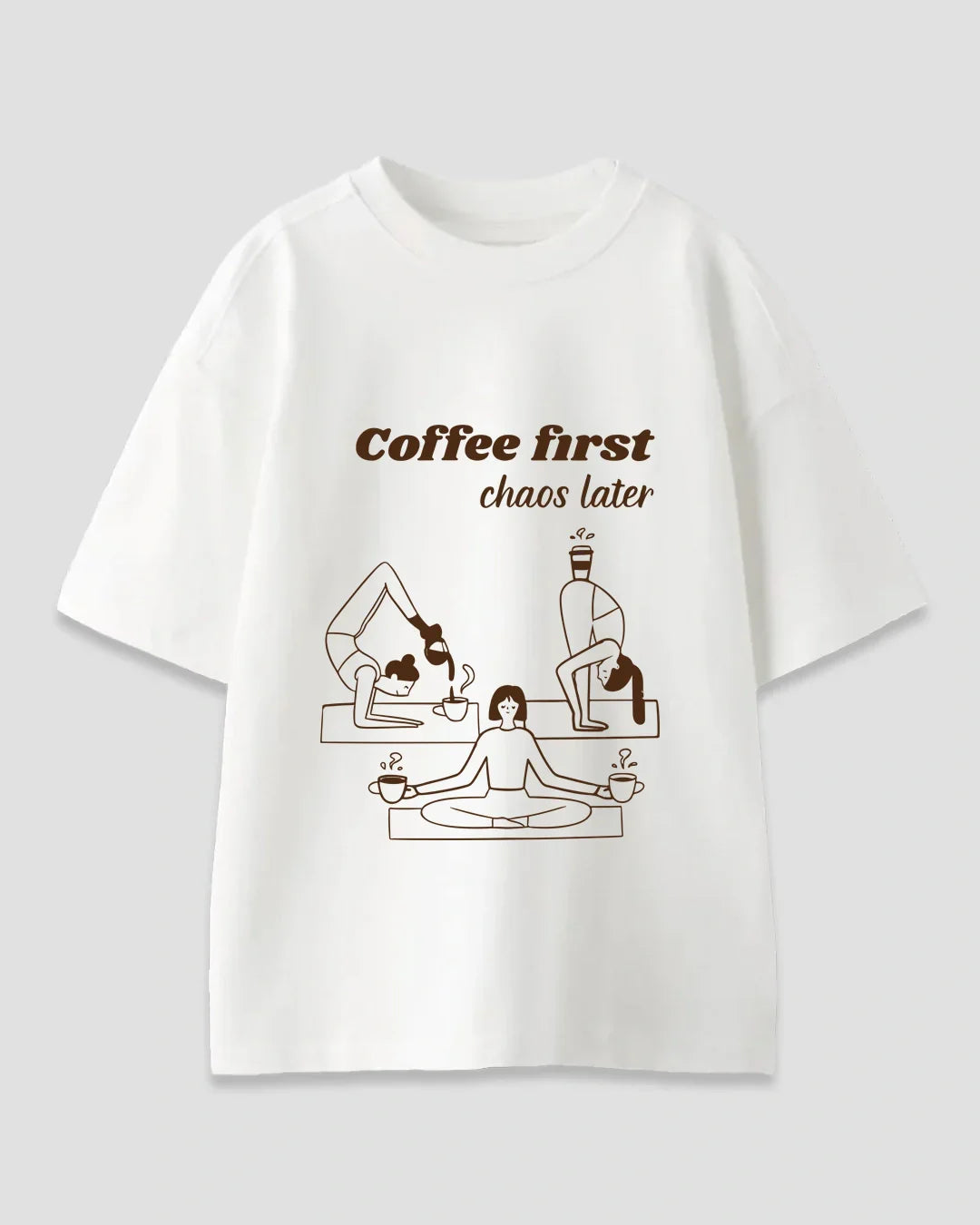 Brew & Balance  Oversized T-Shirt for Women Online In India | Dky