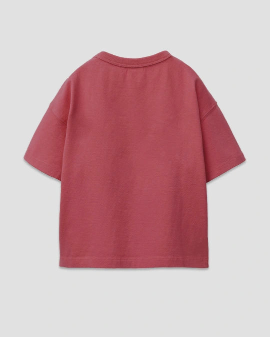 Brick Plain Boxy Oversized T-Shirt