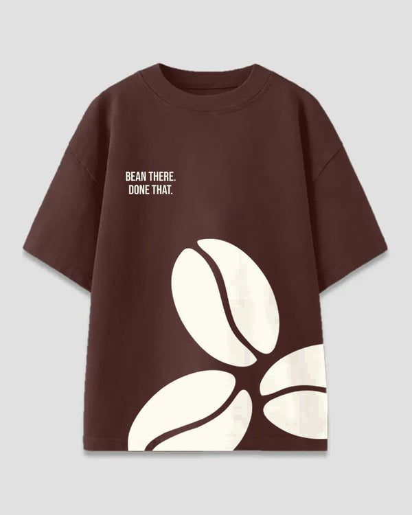 Brown Beany Oversized T-Shirt for Women Online In India | Dky