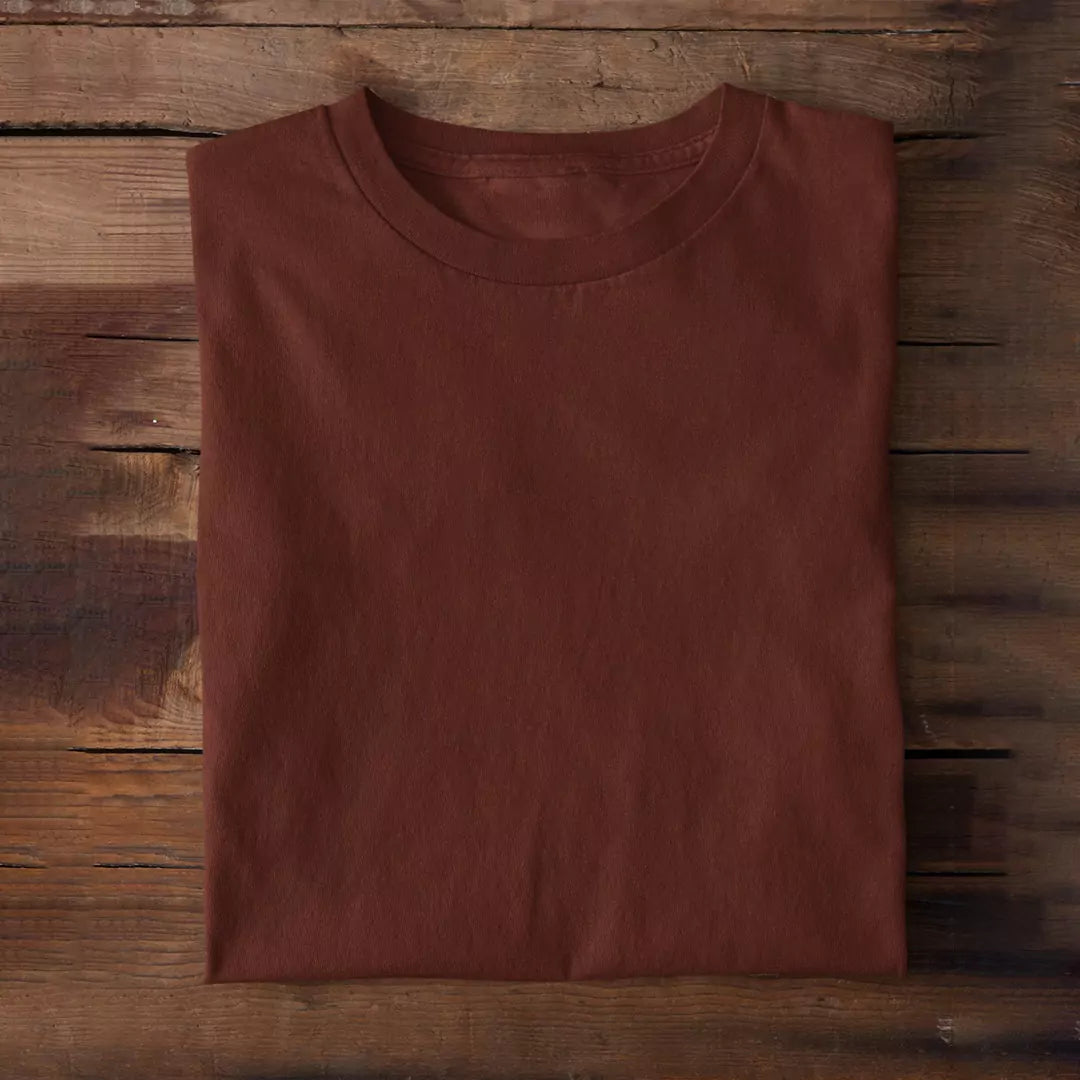 Brown Plain T-Shirt - Shop Printed T shirt for Women Online In India | LoveDky