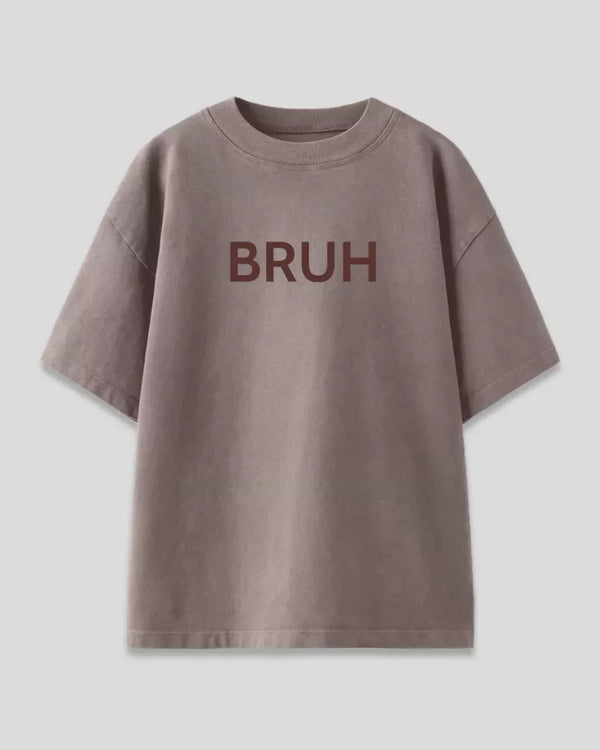 Bruh Oversized T-Shirt - Shop Printed T shirt for Women Online In India | LoveDky