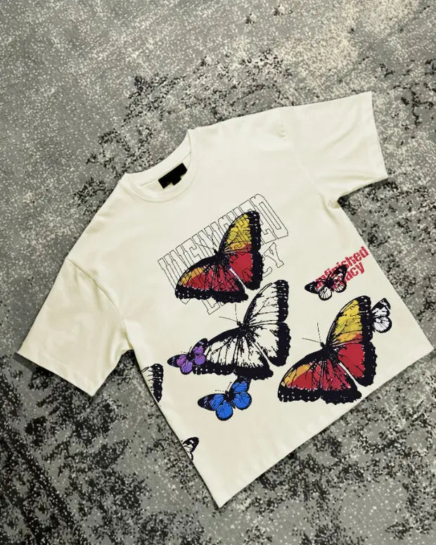 Butterfly Oversized T-Shirt - Shop Printed T shirt for Women Online In India | LoveDky