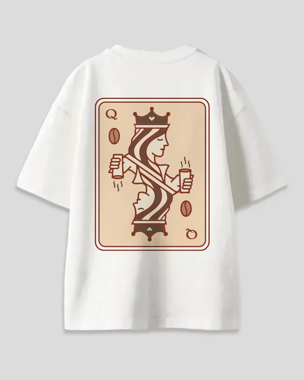 Caffiene Queen Oversized T-Shirt for Women Online In India | Dky