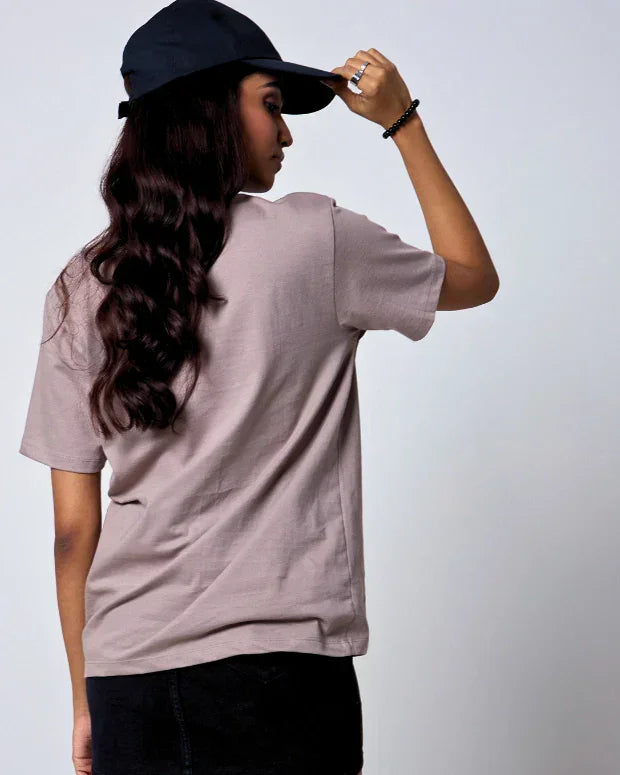 Camel Plain T-Shirt - Shop Printed T shirt for Women Online In India | LoveDky