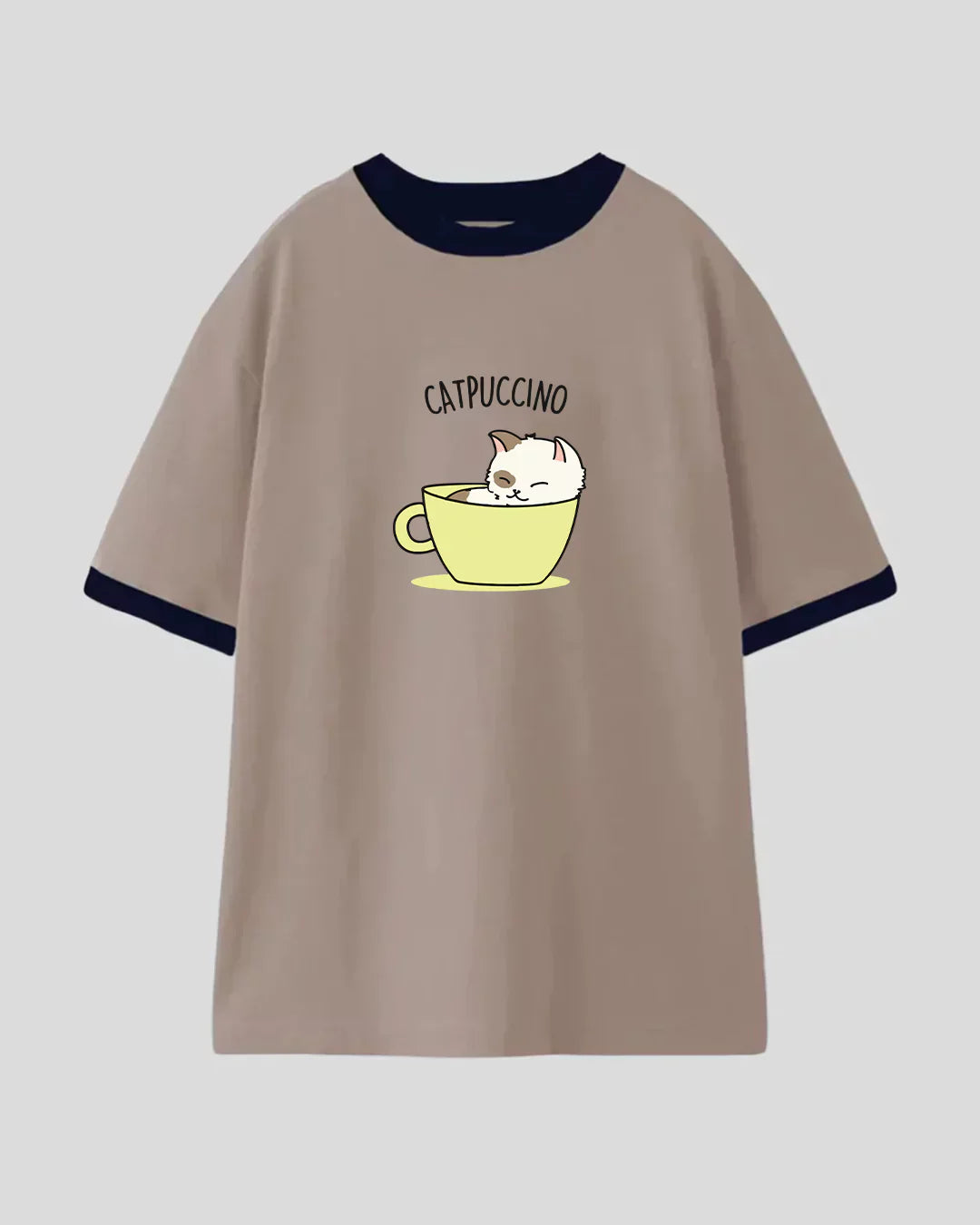 Catpuccino Tap Out T-Shirt - Shop Printed T shirt for Women Online In India | LoveDky