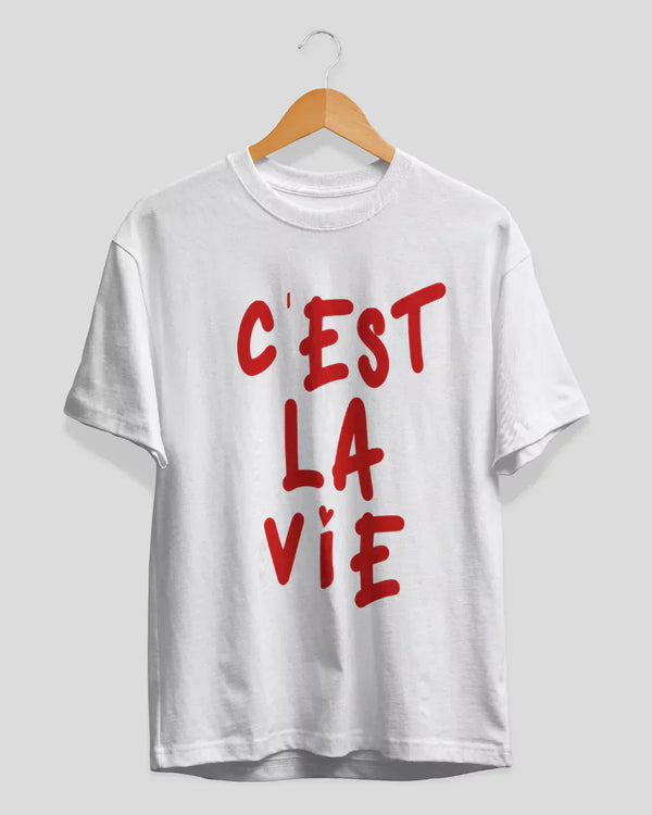 Cest La Via T-Shirt for Women Online In India | Dky