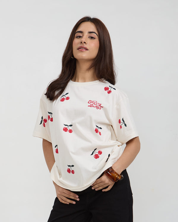 Cherry Bomb Oversized T-Shirt