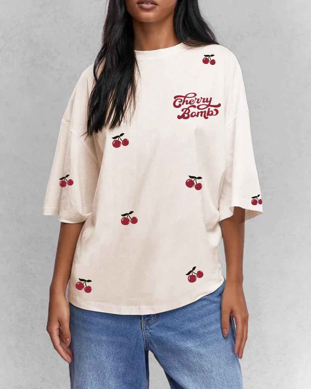 Cherry Bomb Oversized T-Shirt