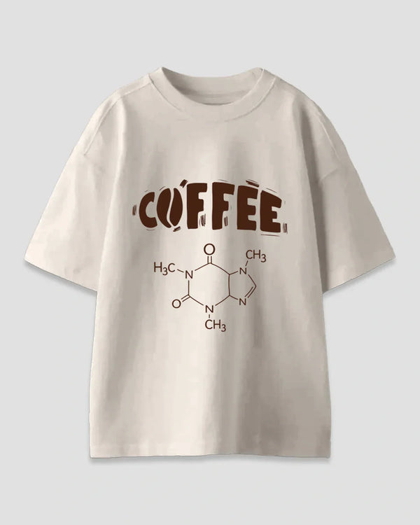 Coffee Formula Oversized T-Shirt for Women Online In India | Dky