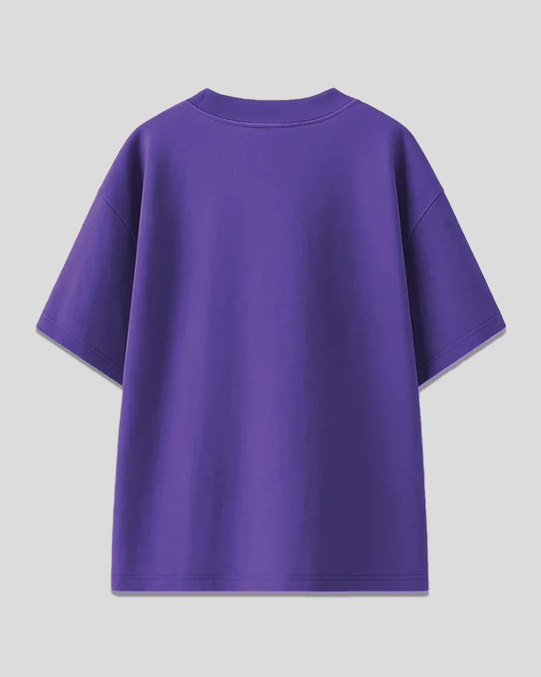 Daisy Oversized T-Shirt – purple OS Minimal tee shown from the back