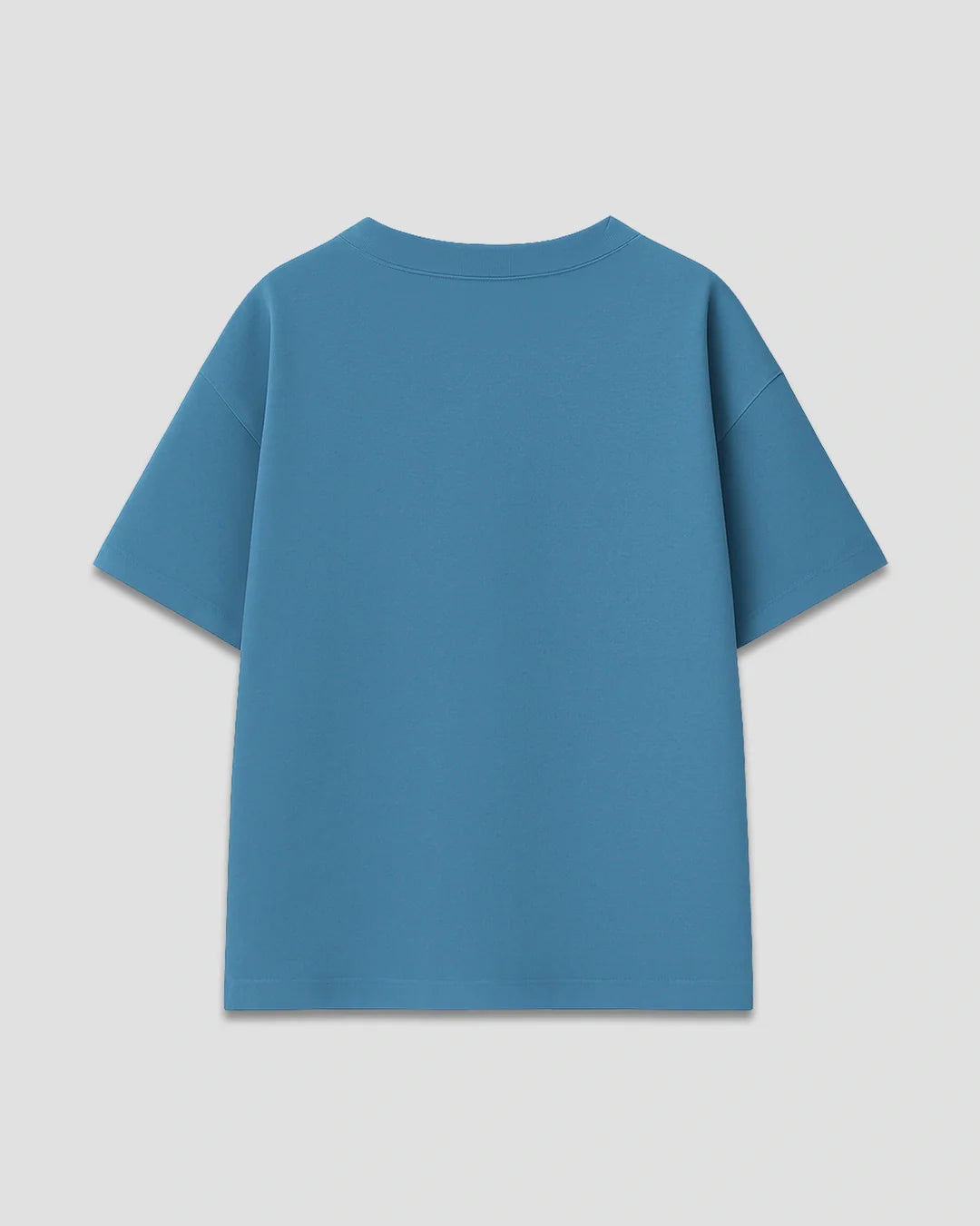 RB Dusky Blue Plain Oversized T-Shirt