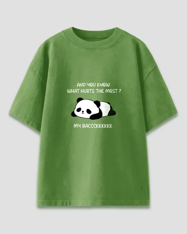 Back Pain Club Oversized T-Shirt - Chest print