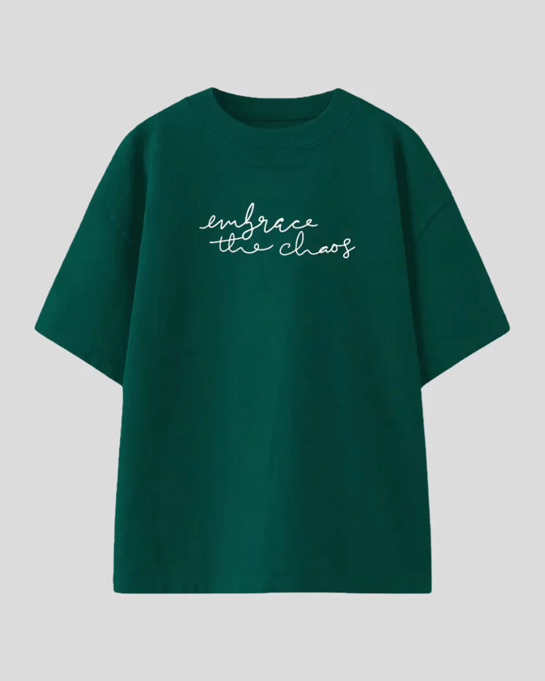 Barely Embrace The Choas Women's Oversized T Shirt | Dky