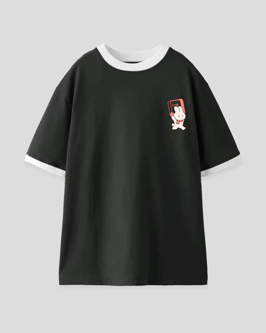 Shop End Rabbit Tap Out T-Shirt - Black & White | Dky