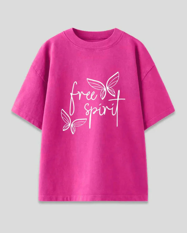 Free Spirit Oversized T-Shirt for Women Online In India | DKY