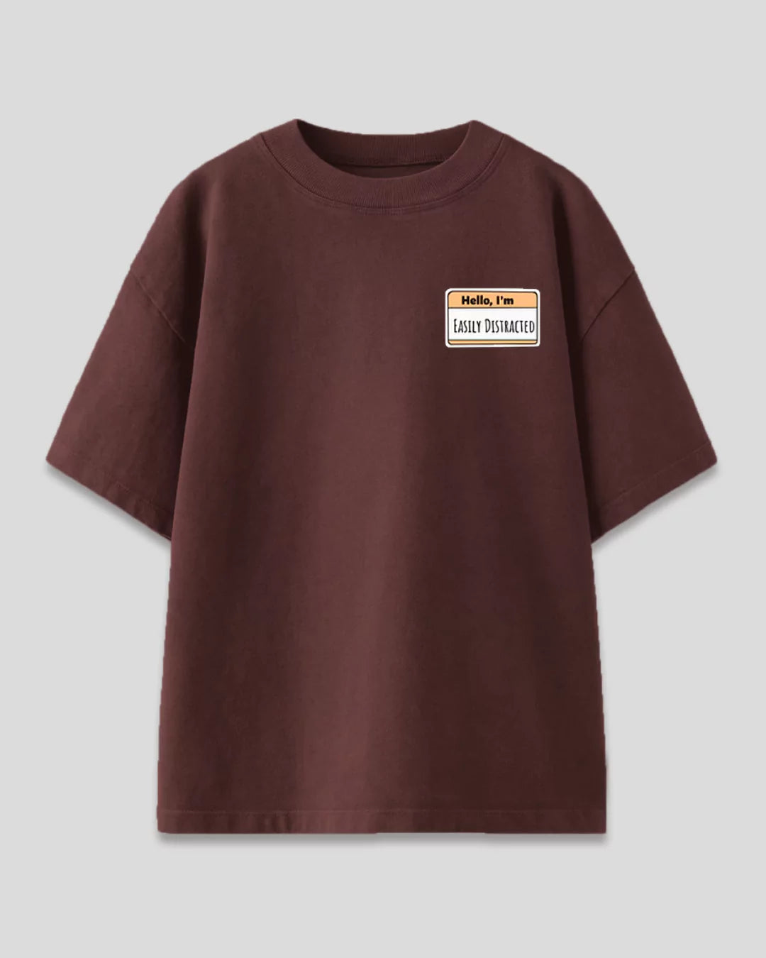 Cocoa Easily Distracted Oversized T-Shirt