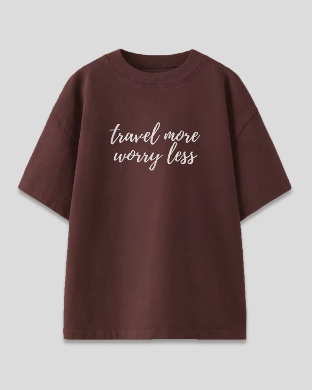 Cocoa Travel More Worry Less Oversized T-Shirt