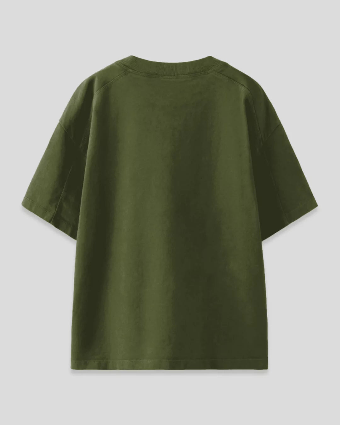 Olive Plain Oversized T-Shirt