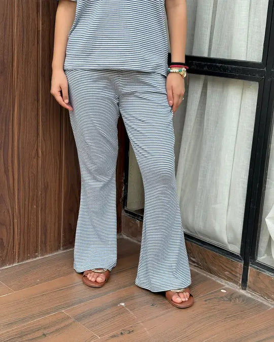 Royal Blue Ribbed Co-Ord Set