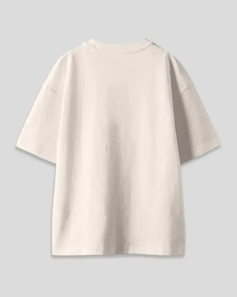 Kadak Chai Oversized T-Shirt – white, oversized tee shown in flat lay