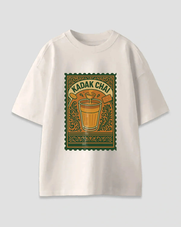 Kadak Chai Oversized T-Shirt for Women Online In India | Dky