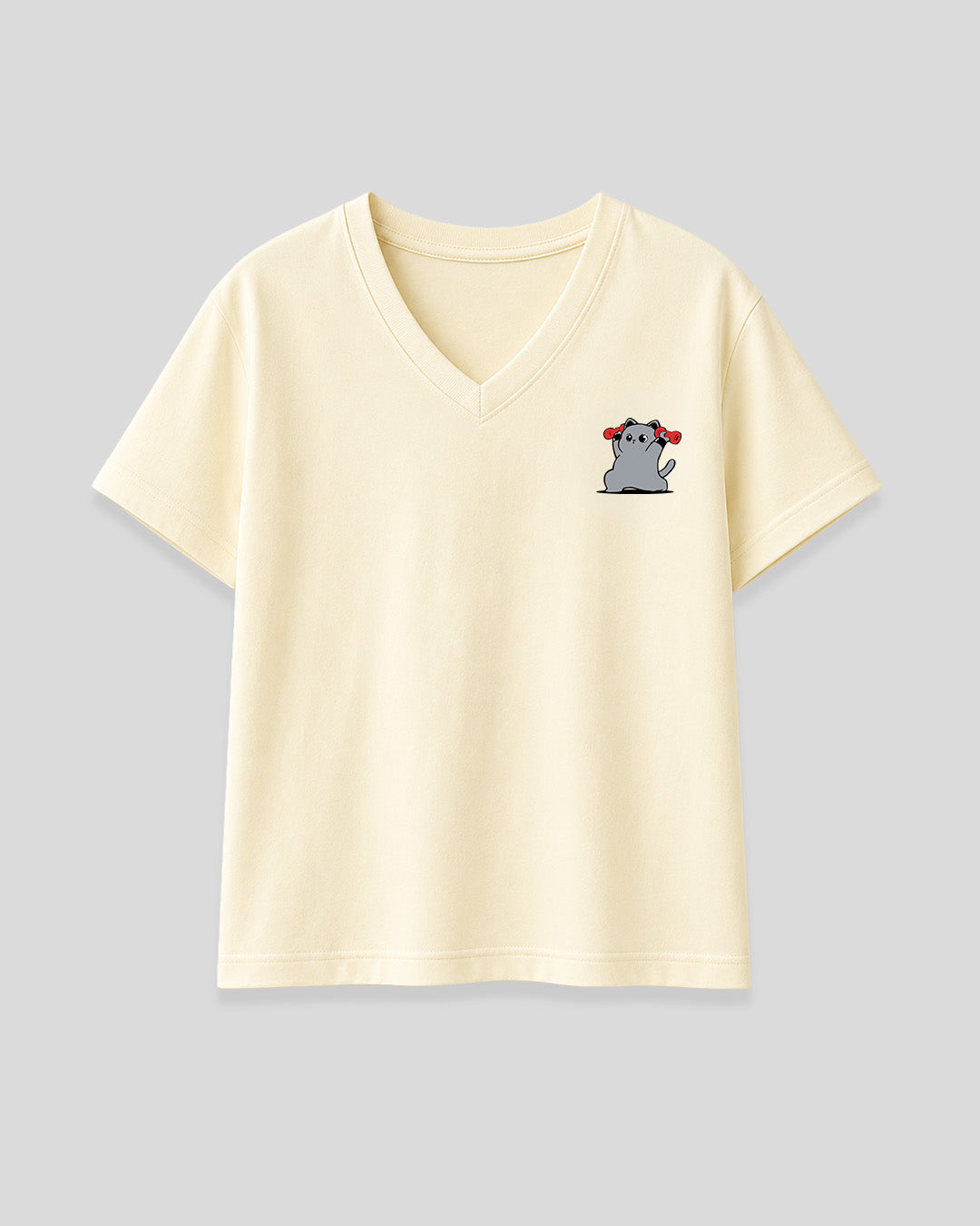 Kitty Gains V-Neck Oversize T-Shirt