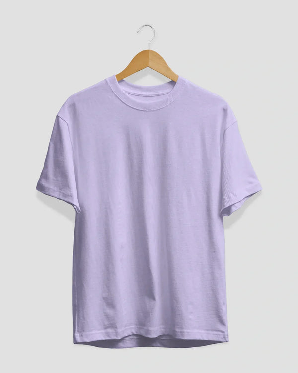 Lavender Plain T-Shirt - Shop Printed T shirt for Women Online In India | LoveDky