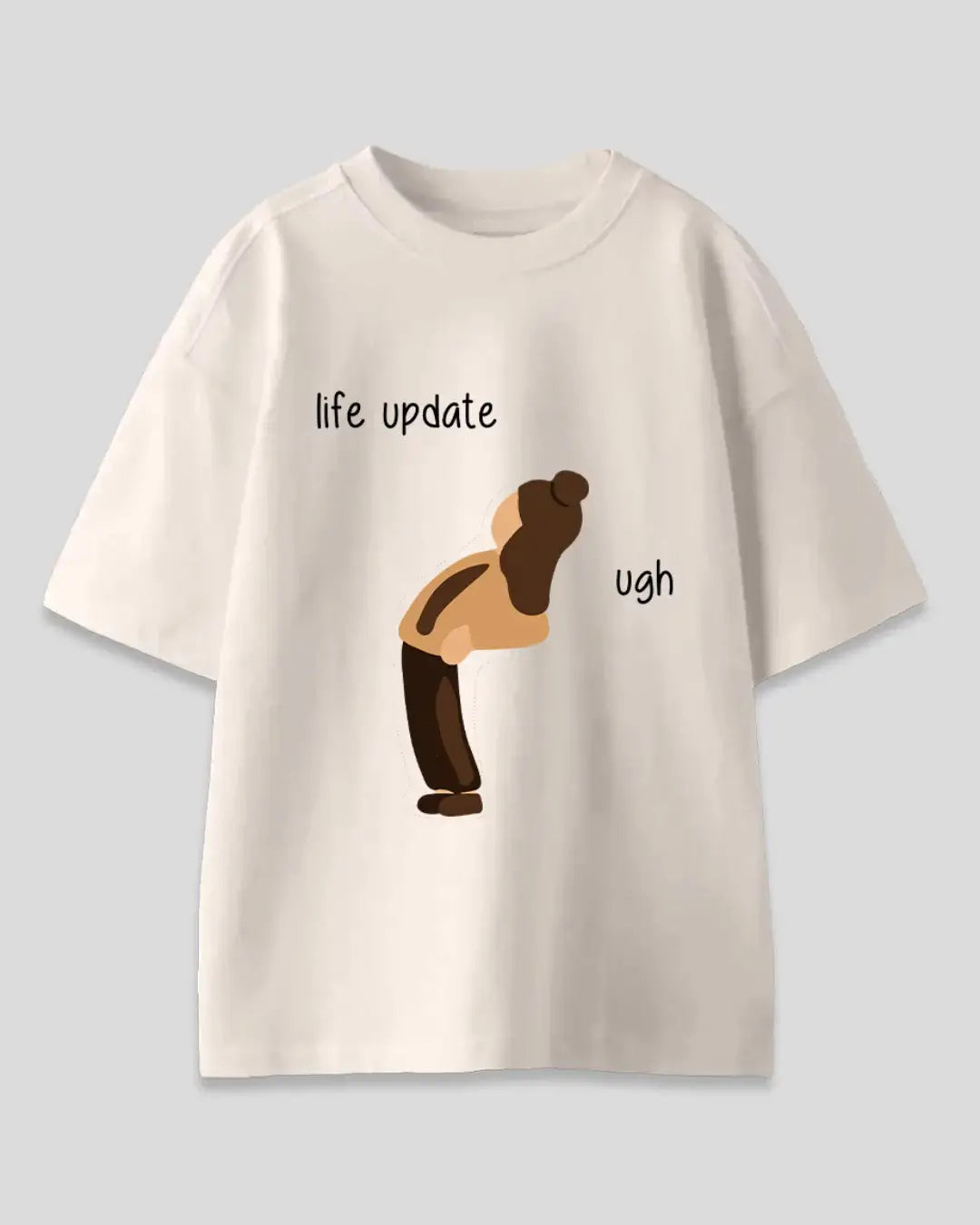 Life Crisis Oversized T-Shirt for Women Online In India | Dky