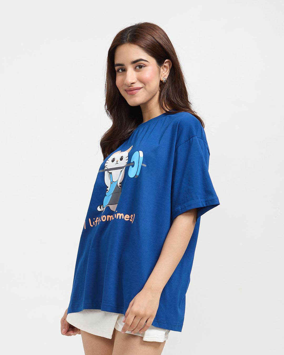 Lift Sometimes Oversized T-Shirt - Shop Printed T shirt for Women Online In India | LoveDky