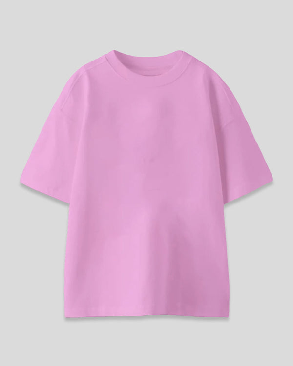 Lilac Plain Oversized T-Shirt