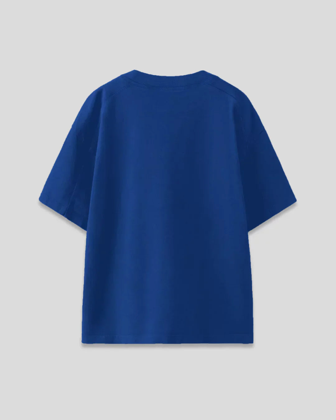Love Is Easy Oversized T-Shirt – royal blue oversized t-shirt with no visible design, shown in flat lay