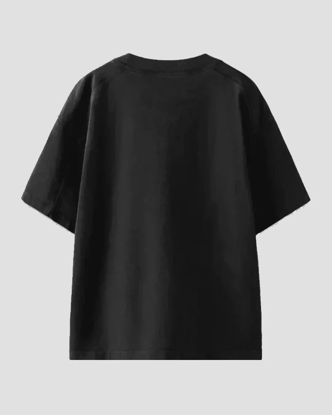 Love Puzzle Oversized T-Shirt by DKY in black, plain oversized short-sleeve tee