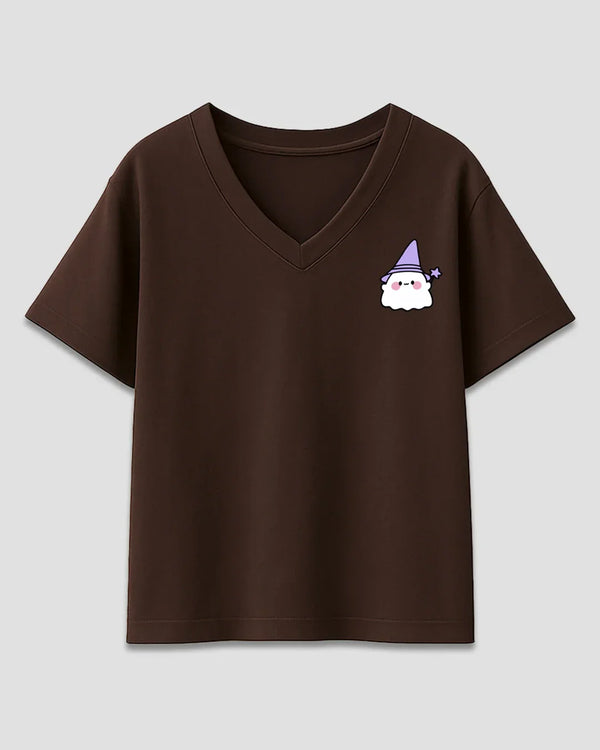 Magic Puff V-Neck Oversized T-Shirt for Women Online In India | DKY