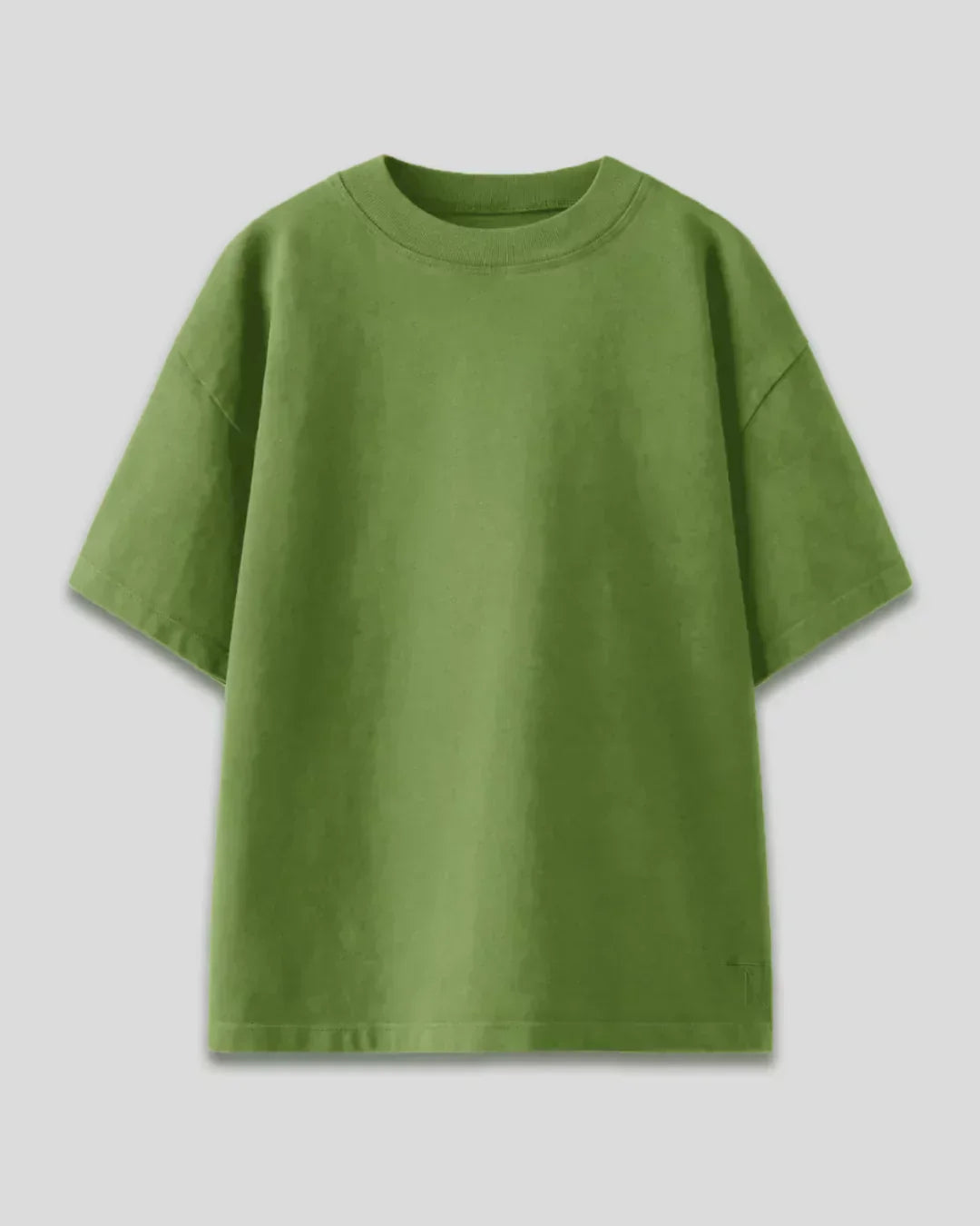 Kiwi Green Plain Oversized T-Shirt