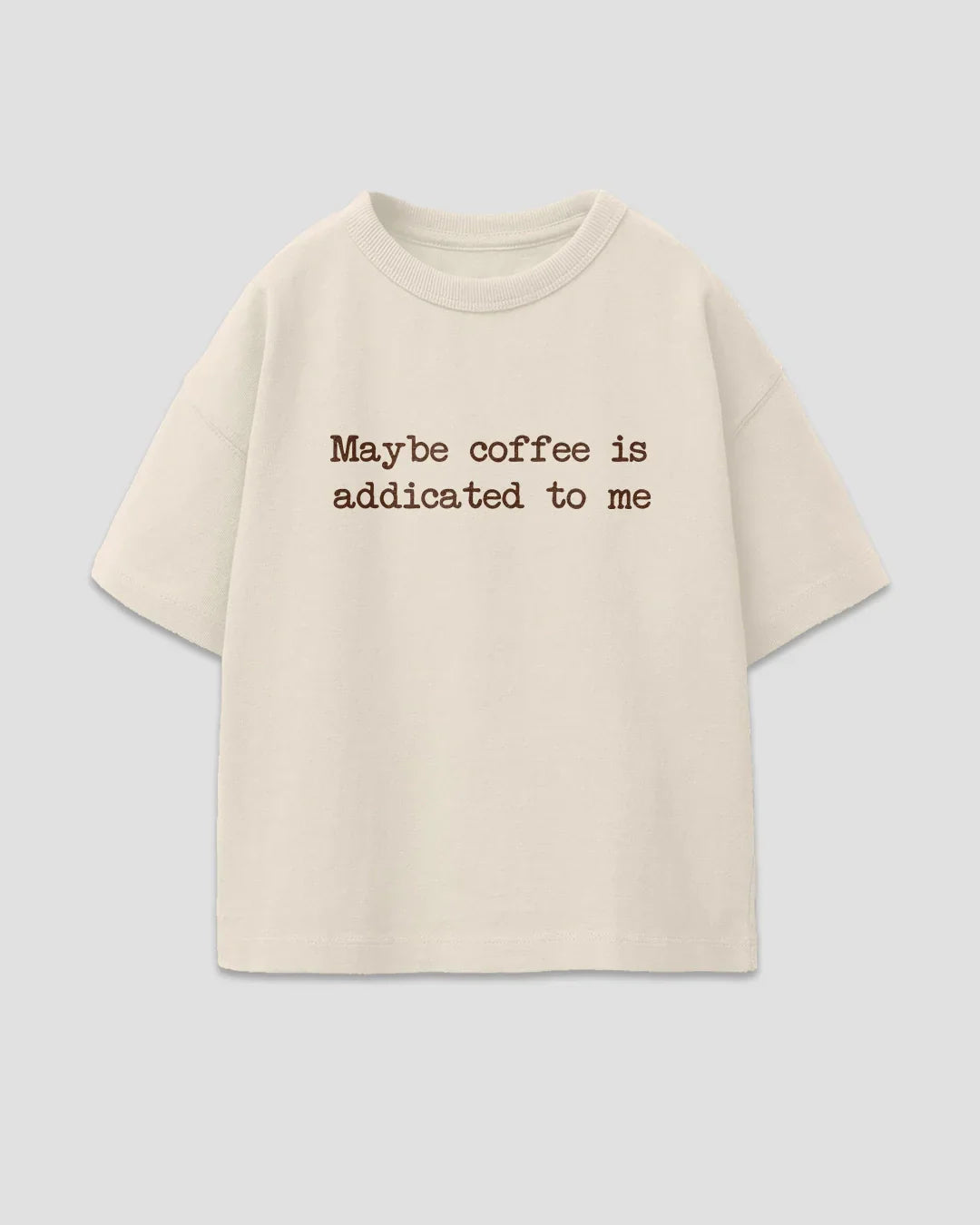Maybe Coffee Boxy Oversize T-Shirt