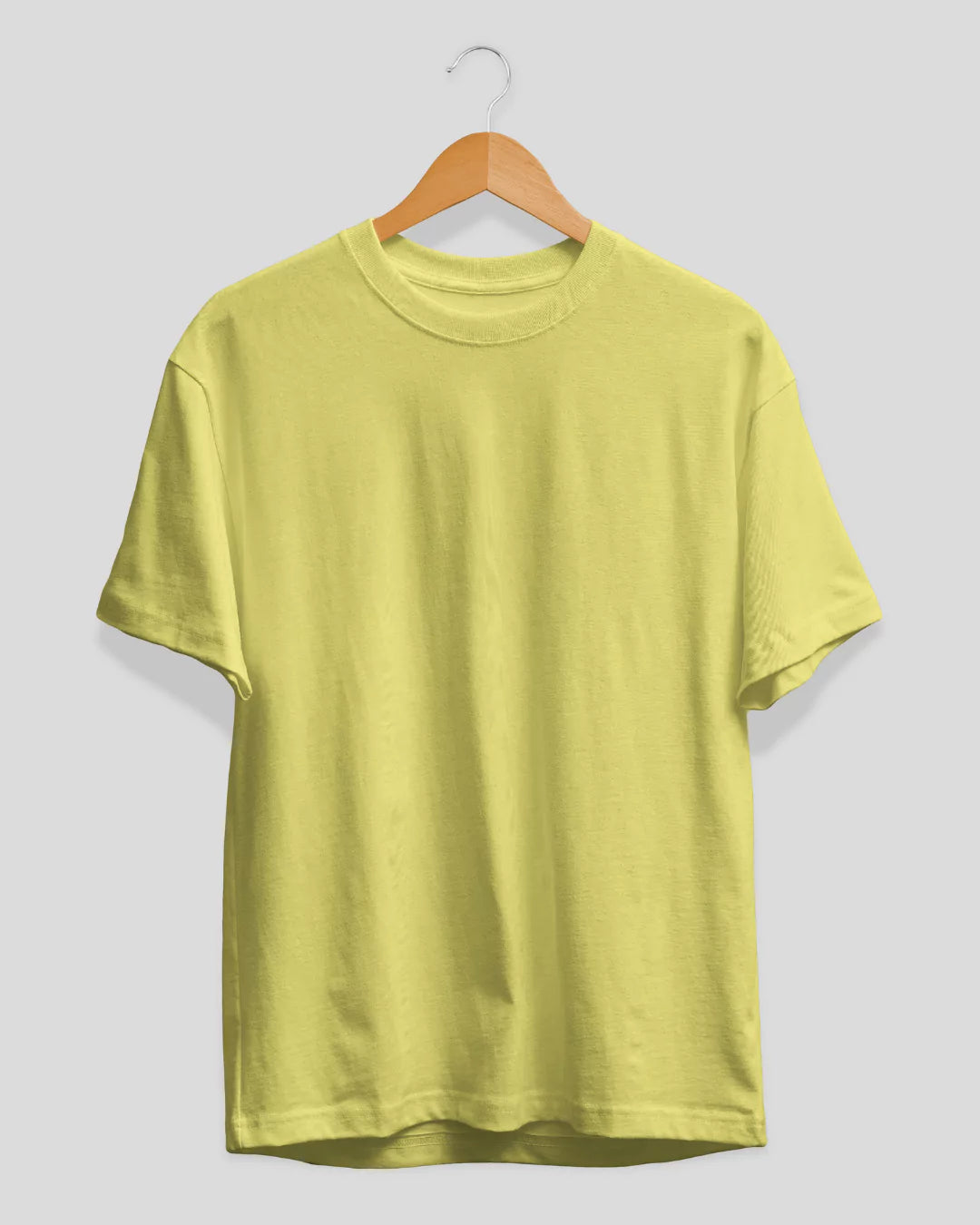 Pale Yellow Plain T-Shirt