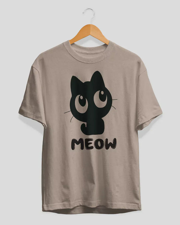 Meow T-Shirt for Women Online In India | Dky