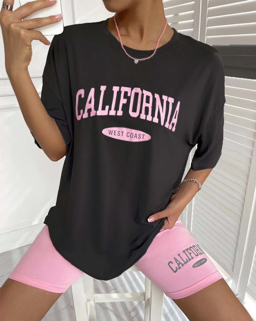 Black California Oversized T-Shirt
