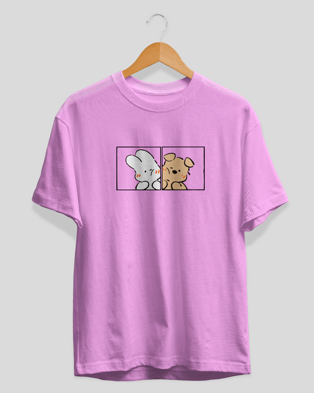 Lilac Bunny & Puppy T-Shirt