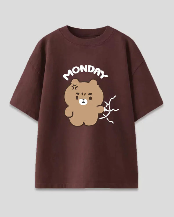 Brown Monday Women's Oversized T Shirt | Dky