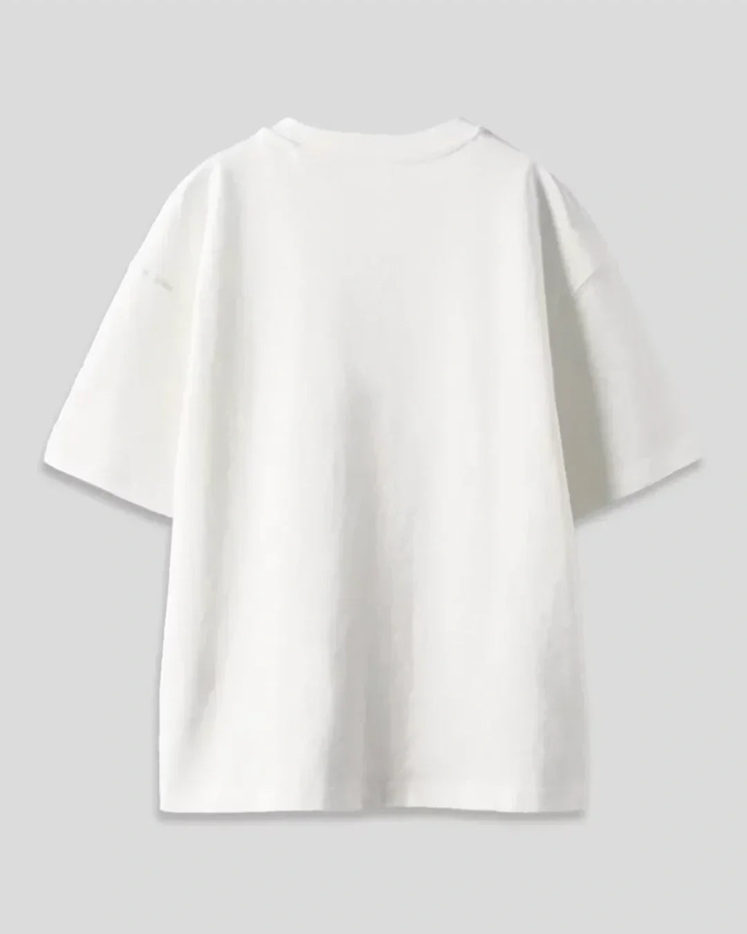 Nap Oversized T-Shirt – white DKY OS Graphic tee, plain design, shown in flat lay