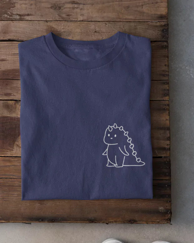 Navy Blue Dragon T-Shirt - Shop Printed T shirt for Women Online In India | LoveDky