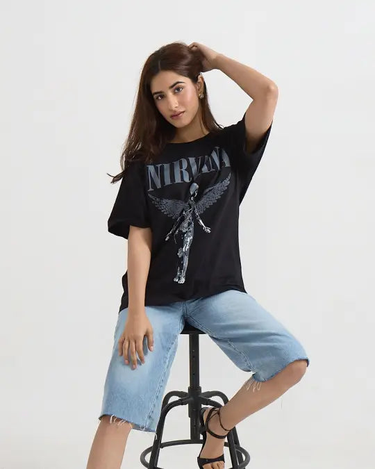 Nirvana Angel Oversized T-Shirt