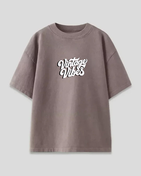 Vintage Vibes Oversized T-Shirt - Chest print