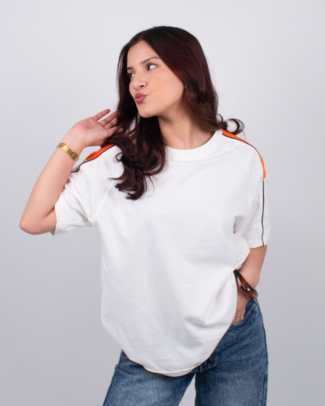 Off White Downtown Plain Oversized T-Shirt
