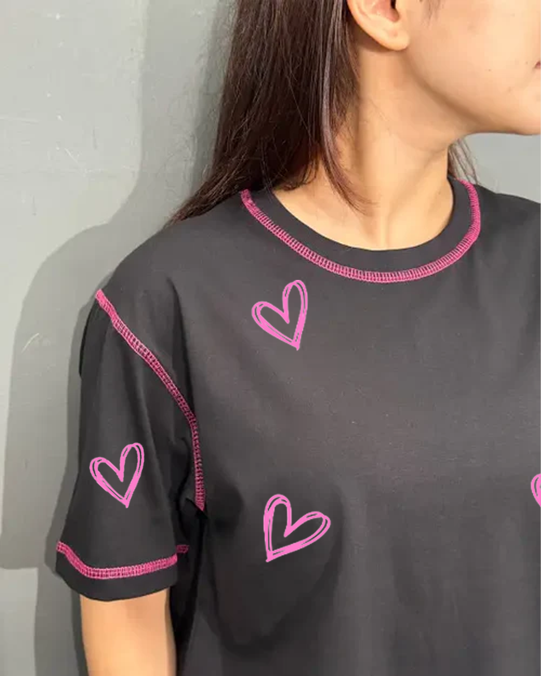 Reverse Weave Black Lover T-Shirt