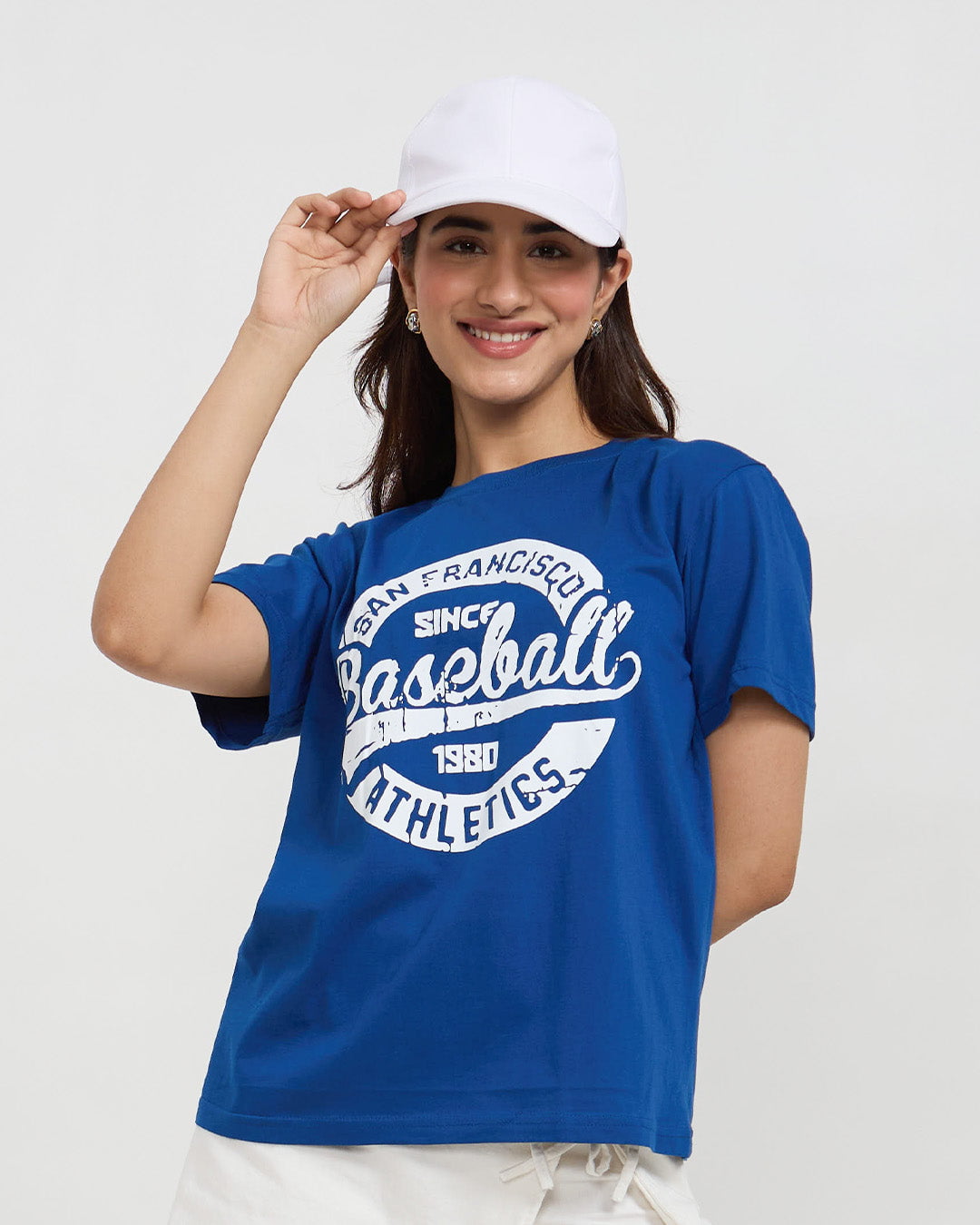 RB Baseball Oversized T-Shirt for Women Online In India | Dky