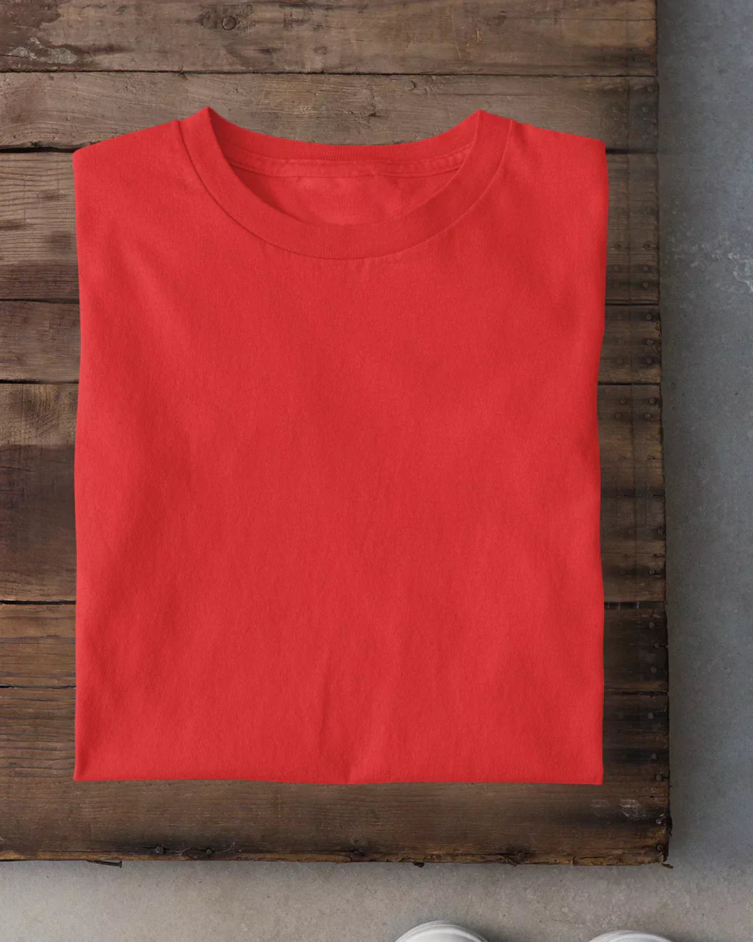 Red Plain T-Shirt - Shop Printed T shirt for Women Online In India | LoveDky
