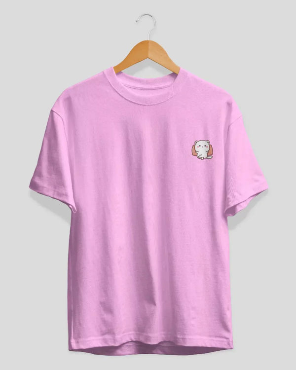 Relax Character Pink T-Shirt for Women Online In India | Dky