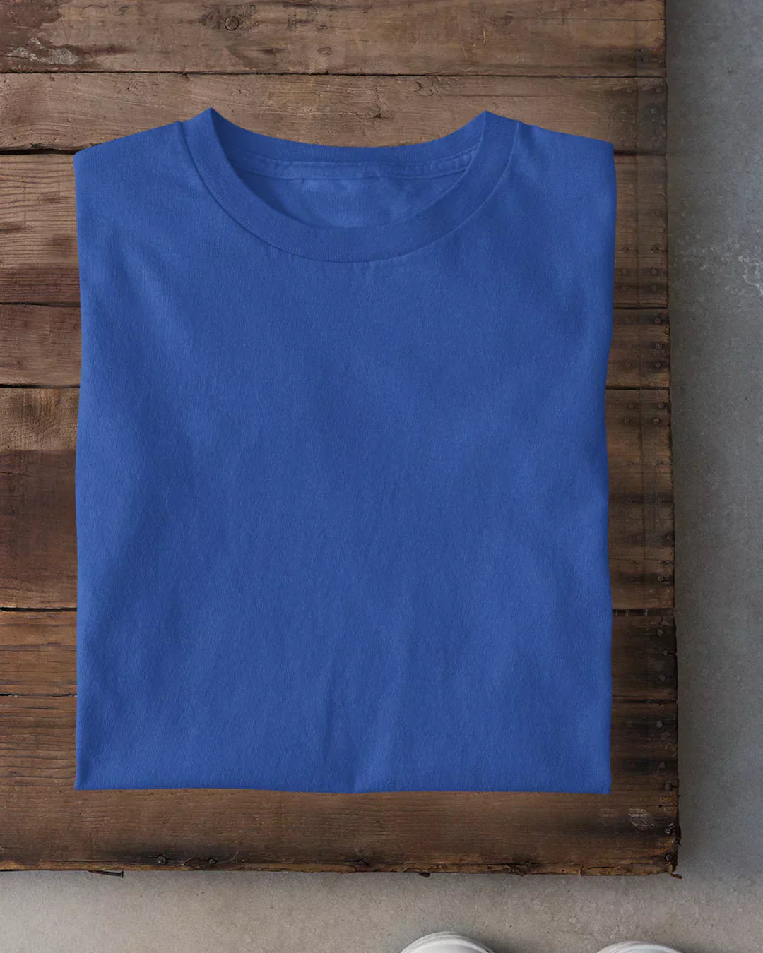 Royal Blue Plain T-Shirt - Shop Printed T shirt for Women Online In India | LoveDky